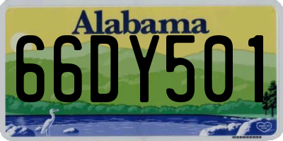 AL license plate 66DY501