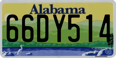 AL license plate 66DY514