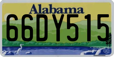 AL license plate 66DY515