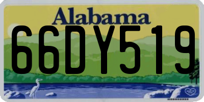 AL license plate 66DY519