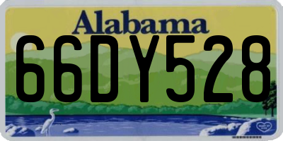 AL license plate 66DY528
