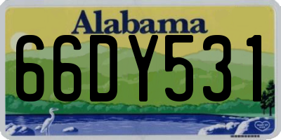AL license plate 66DY531