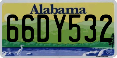 AL license plate 66DY532