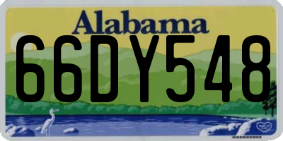 AL license plate 66DY548