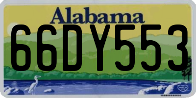 AL license plate 66DY553