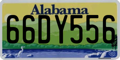 AL license plate 66DY556