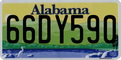 AL license plate 66DY590