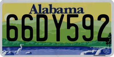 AL license plate 66DY592