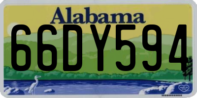 AL license plate 66DY594