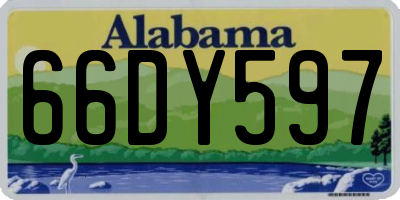 AL license plate 66DY597