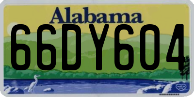 AL license plate 66DY604