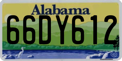 AL license plate 66DY612