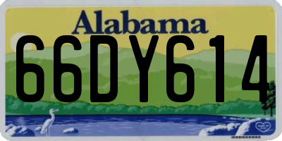 AL license plate 66DY614