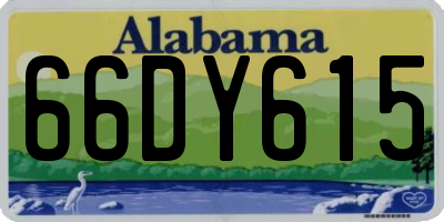 AL license plate 66DY615