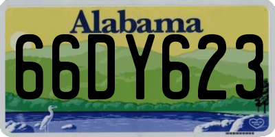 AL license plate 66DY623