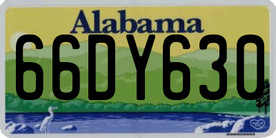 AL license plate 66DY630