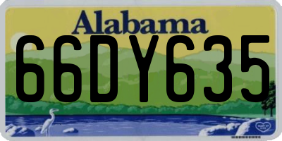 AL license plate 66DY635