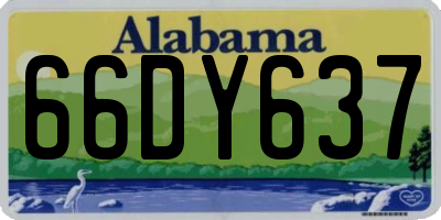 AL license plate 66DY637