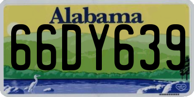 AL license plate 66DY639