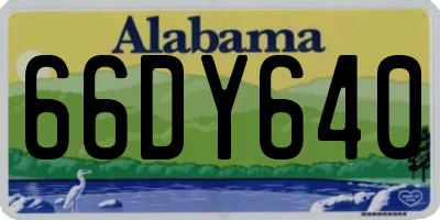 AL license plate 66DY640