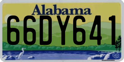 AL license plate 66DY641