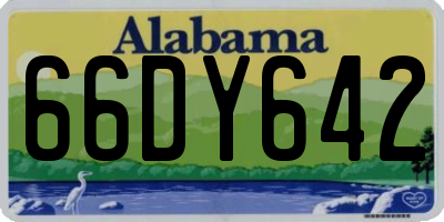 AL license plate 66DY642