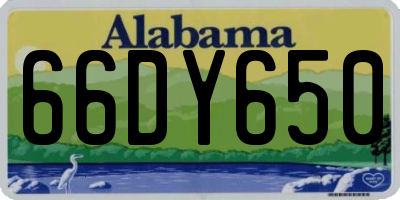 AL license plate 66DY650