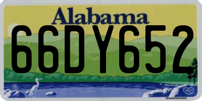 AL license plate 66DY652