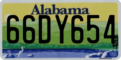 AL license plate 66DY654