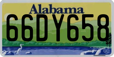 AL license plate 66DY658