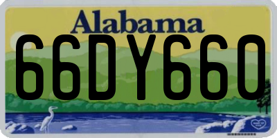 AL license plate 66DY660