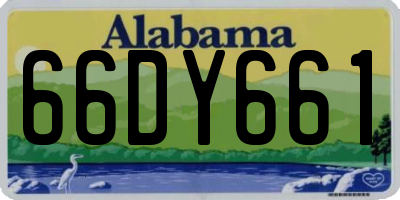 AL license plate 66DY661