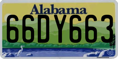 AL license plate 66DY663