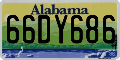 AL license plate 66DY686