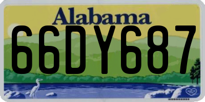 AL license plate 66DY687