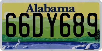 AL license plate 66DY689