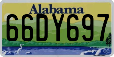 AL license plate 66DY697