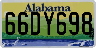 AL license plate 66DY698
