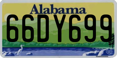 AL license plate 66DY699