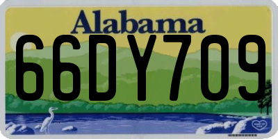 AL license plate 66DY709