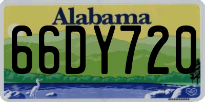 AL license plate 66DY720