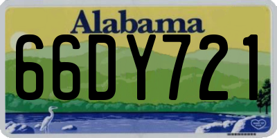 AL license plate 66DY721