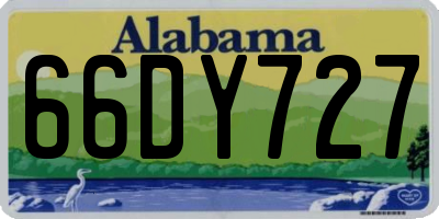 AL license plate 66DY727