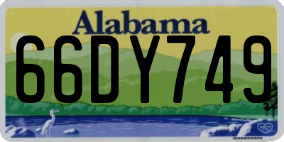 AL license plate 66DY749