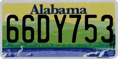 AL license plate 66DY753