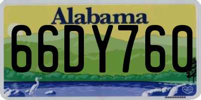 AL license plate 66DY760