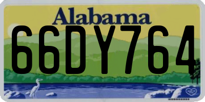 AL license plate 66DY764