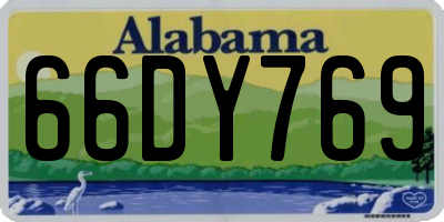AL license plate 66DY769
