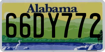 AL license plate 66DY772