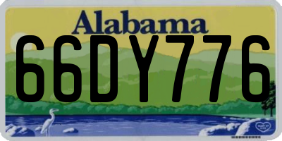 AL license plate 66DY776
